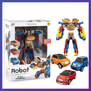 Робот-трансформер QUATRAN 3 в 1 L015-48A Тобот кватран трансформується в 3 машинки