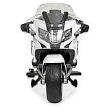 Дитячий електро мотоцикл двоколісний на акумуляторі BMW M 4275 для дітей 3-8 років Білий, фото 2