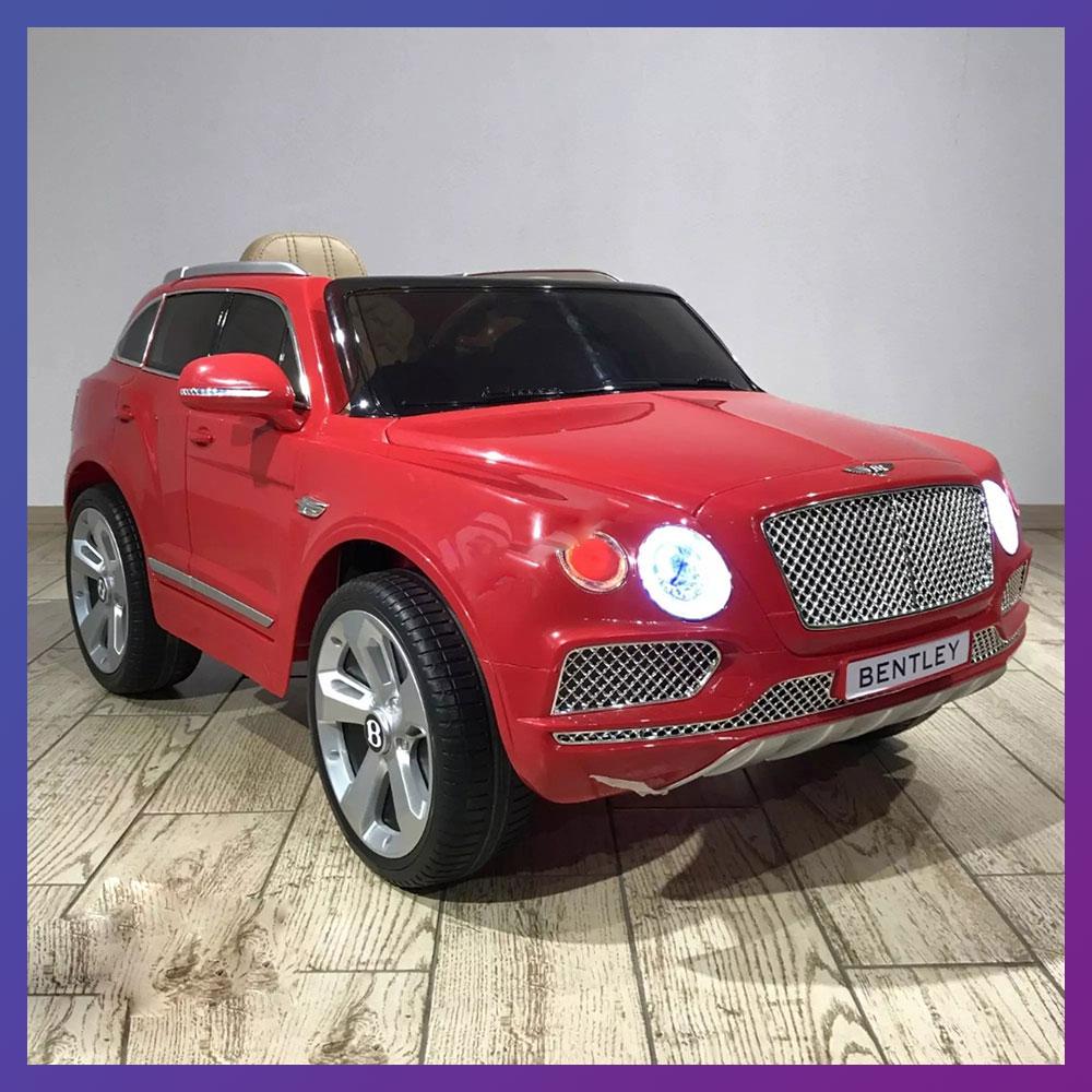 Дитячий електромобіль на акумуляторі Джип Bentley JJ 2158 з пультом радіокерування для дітей 3-8 років Червоний