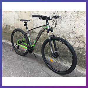 Велосипед гірський однопідвісний на алюмінієвій рамі Crosser Quick 29/21 (3*8) Hidraulic Shimano Altus Сірий