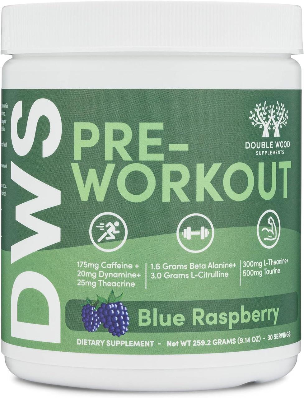 Double Wood Pre-Workout / Передтренувальний комплекс зі смаком ожини 259,2 г