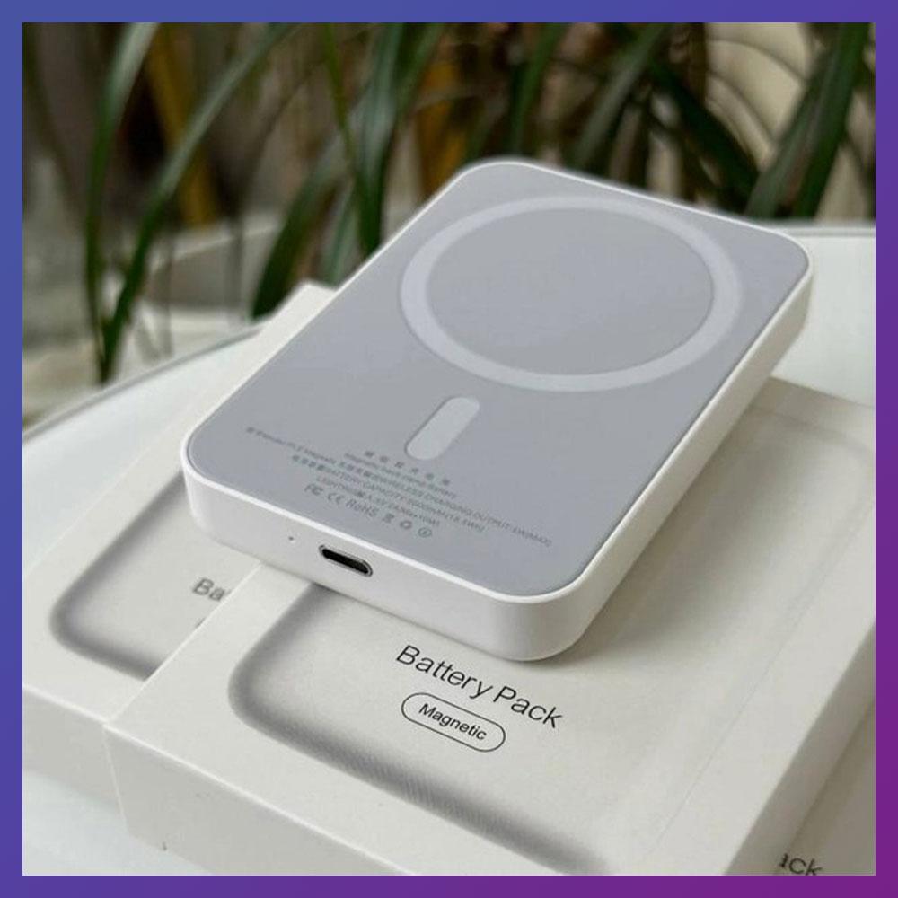Зовнішній акумулятор бездротовий павербанк Powerbank MagSafe Battery Pack 5000mAh