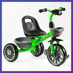 Дитячий триколісний велосипед Best Trike BS-14640 фара з музикою і світлом 2 кошики Зелений
