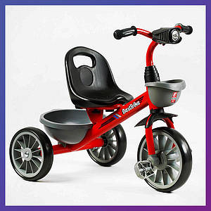 Дитячий триколісний велосипед Best Trike BS-23044 фара з музикою і світлом 2 кошики Червоний