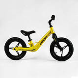 Дитячий біговел велобіг на магнієвій рамі 12 дюймів Corso 46563 Жовтий, фото 4