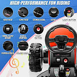 Дитячий електромобіль Трактор із причепом на радіокеруванні Bambi M 5733 Червоний, фото 3