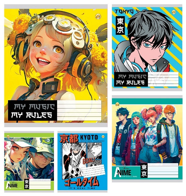 Зошит 24 арк. лінія, "Тетрада" / Аніме