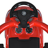 Дитяча каталка-толокар 2в1 Bambi Racer M 5728 з батьківською ручкою Червоний, фото 8