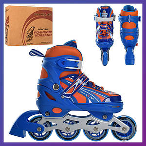 Ролики дитячі розсувні Profi A 4146-M-BL розмір 35-38 Синій