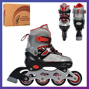 Ролики дитячі розсувні Profi A 4147-SR розмір 31-34 Червоний