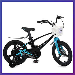 Велосипед дитячий двоколісний магнієва рама Profi MB 161020 16" зріст 100-120 см вік 4 до 7 років Чорний