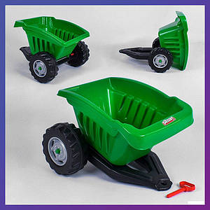 Причіп до педальних тракторів Pilsan 07-317 Зелений