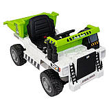 Дитячий електромобіль на акумуляторі Самоскид JS3198 з пультом радіокерування для дітей 3-8 років Білий, фото 5