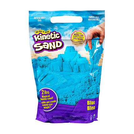 Пісок для дитячої творчості - KINETIC SAND COLOUR (синій, 907 g), фото 1