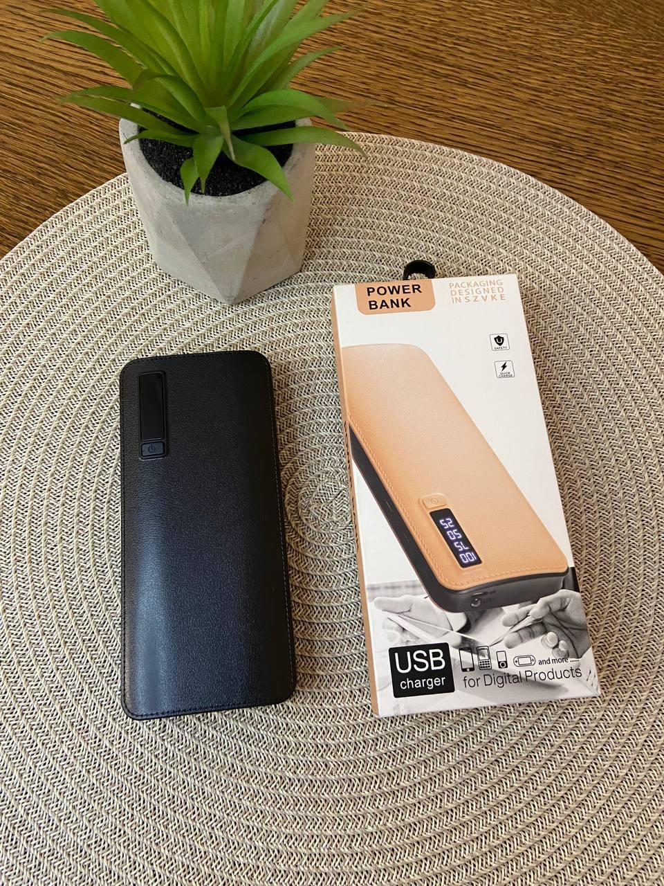 Повербанк зовнішній акумулятор 10000 mAh 3 USB Портативна батарея з ліхтариком + Подарунок, фото 1