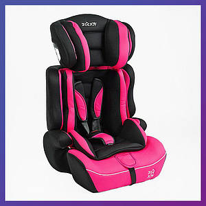 Дитяче автокрісло від 9 місяців до 12 років група 1-2-3 (9-36 кг) Joy TK-2077 Рожевий