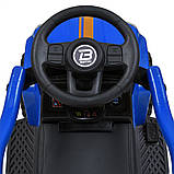 Дитяча каталка-толокар Ford M 5804 з батьківською ручкою 2 в 1 Синій, фото 6