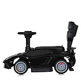 Дитяча електро каталка-толокар Lamborghini M 5777 світлові та звукові ефекти Чорний, фото 3