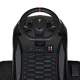 Дитяча електро каталка-толокар Lamborghini M 5777 світлові та звукові ефекти Чорний, фото 5