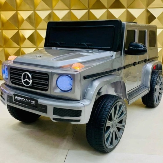 Дитячий електромобіль на акумуляторі джип Mercedes G500 на радіокеруванні для дітей 3-8 років Сірий
