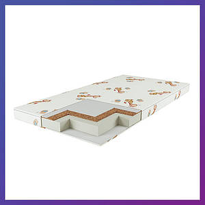 Матрац для дитячого ліжечка КП (кокос поролон) 7 см