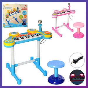 Дитяче піаніно-синтезатор HC-3012C на ніжках зі стільчиком