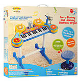 Дитяче піаніно-синтезатор HC-3012C на ніжках зі стільчиком, фото 7