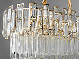 Сучасна овальна кришталева люстра 830/800x350GD, фото 3