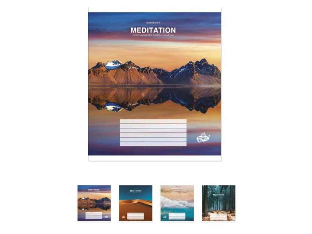 Зошит в клітку 96арк. 10шт/уп оф. ТВ-17 №2323 Медiтацiя ТМ БРІСК FG