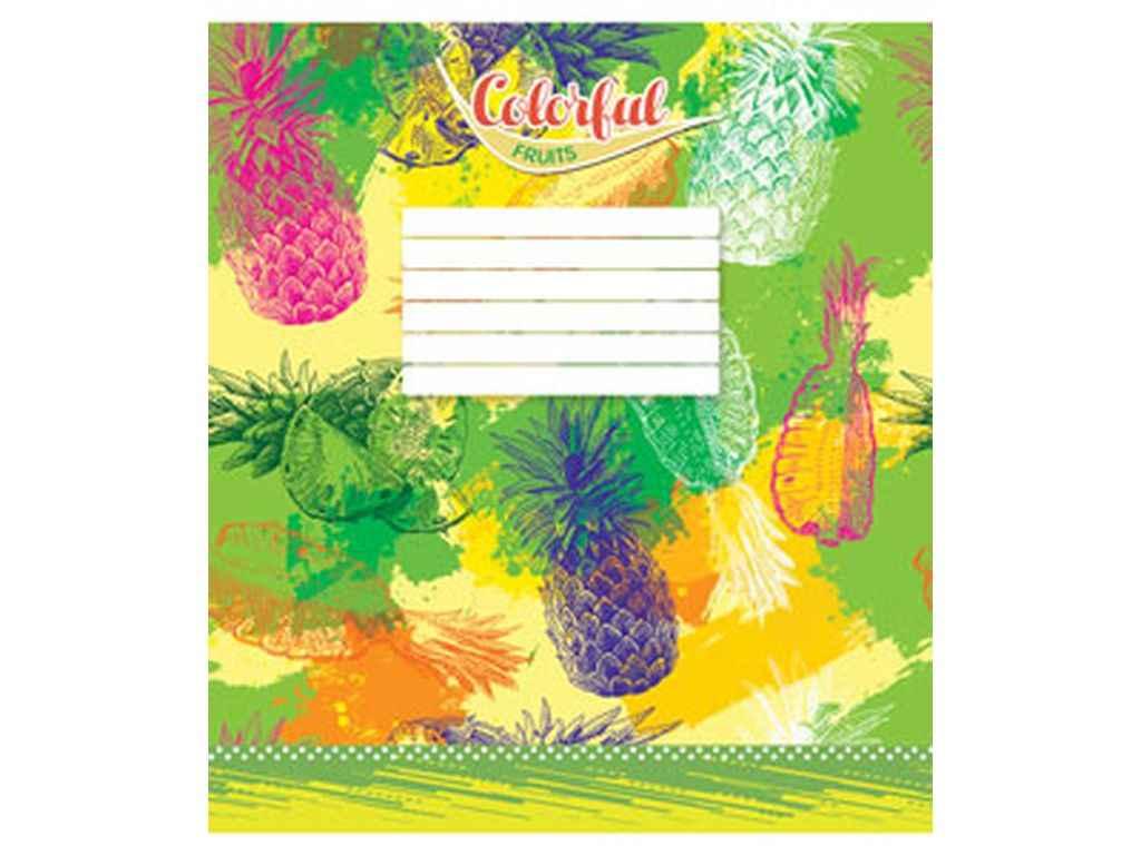 Зошит в клітинку 12арк. 20шт/уп арт.3488к Кольорові фрукти ТМ МРІЇ ЗБУВАЮТЬСЯ FG
