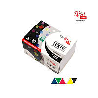 Фарба акрилова для тканини 6 кол 20 мл Rosa Talent