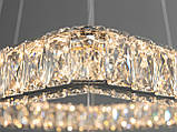 Підвісна кришталева квадратна люстра 7223-6A/500+340HR, фото 4