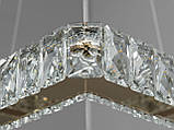 Підвісна кришталева квадратна люстра 7223-6A/500+340G, фото 4