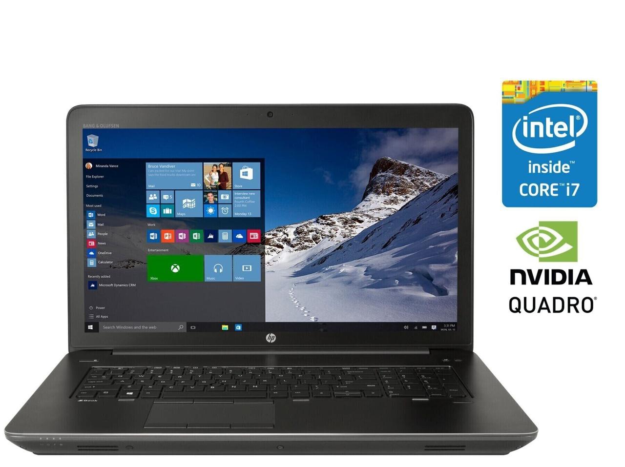 Ноутбук HP ZBook 17 G3/ 17.3" (1920x1080)/ Core i7-6700HQ/ 16 GB RAM/ 256 GB SSD/ Quadro M2000M 4GB