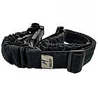 Збройовий ремінь трьохточковий, двоточковий, одноточковий Чорний, фото 2