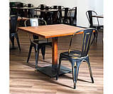 Стілець Толікс V металевий чорний вінтаж, фото 6