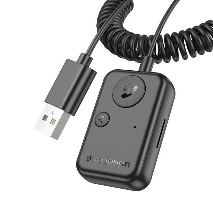 Автомобільний FM-модулятор Borofone BC49 June USB трансмітер з Bluetooth V5.3