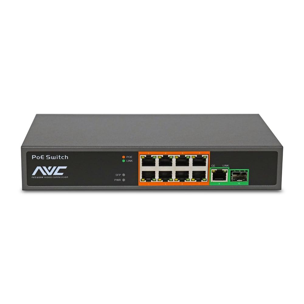 PoE-комутатор 10-портовий NVC-908GS (73-00104)