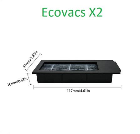 Фільтр ( 2шт. ) для робота-пилососа Ecovacs Deebot Ozmo X2, фото 3