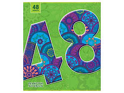 Зошит в лінію 48арк. 16шт/уп арт.3389л Цифри ТМ МРІЇ ЗБУВАЮТЬСЯ