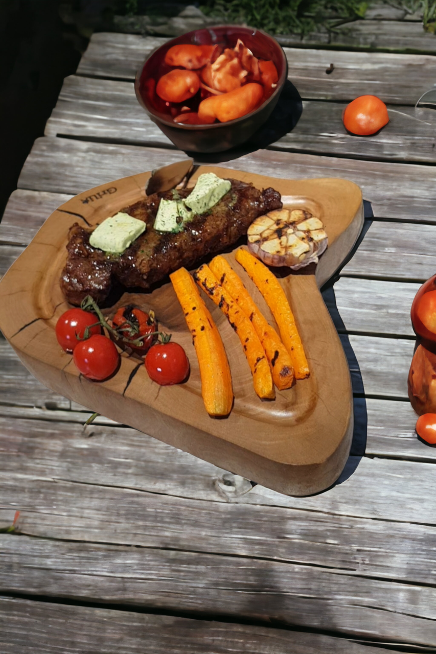 Горіхова дошка для подачі м'яса  "Meat"