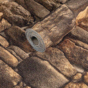 Миючі декоративні самоклеючі шпалери жовтий камінь 2800х450х1,8мм (SW-00000728)