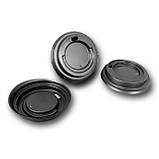 Пластикова кришка на паперову склянку 175 (FC) Ø 71 чорна 100 шт/уп., фото 2