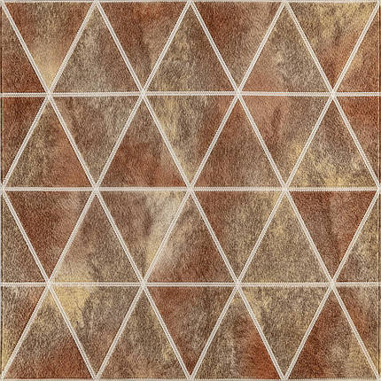 Панель стінова 3D 700х700х4мм ромби коричневі вінтаж (D) SW-00002007, фото 1