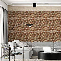 Панель стінова 3D 700х700х4мм ромби коричневі вінтаж (D) SW-00002007, фото 4