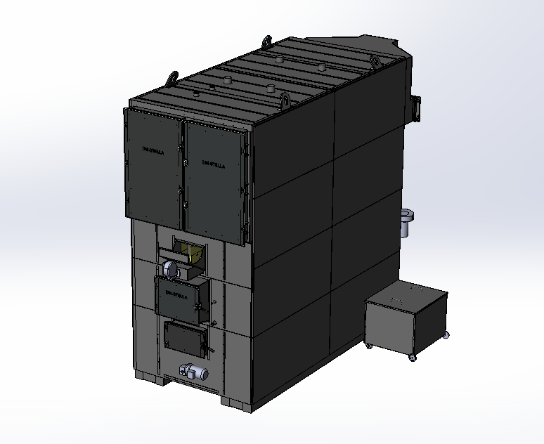 Твердопаливний котел DM-STELLA 1.5 МВт з системою автоматичної подачі палива та золовидаленням
