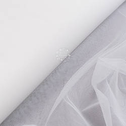 Фатин євросітка молочного кольору, ширина 120 см