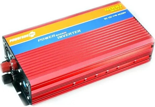 Перетворювач автоінвертор із функцією плавного пуску PowerOne 12V-220V 4000 Вт з USB, фото 1