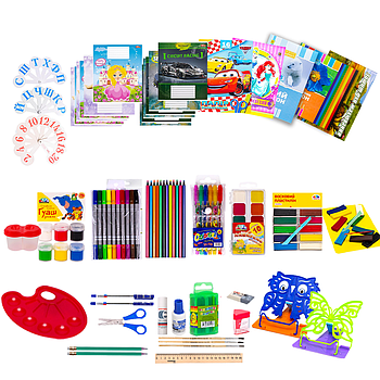 Шкільний набір канцтоварів "Стандарт Люкс" Дівчинка 2 клас