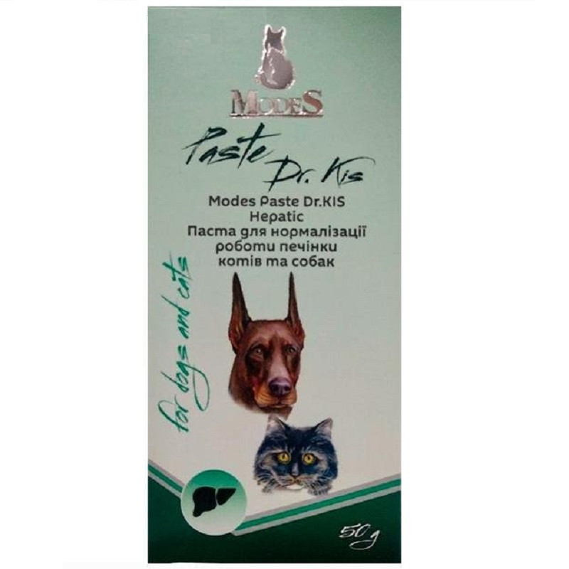 Модес-паста д/нормальної роботи печінки собак і кішок Modes Paste Dr.KIS Hepatic 50 г/3С000260, фото 1